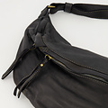 Muk - Washed leather - Crossbody bags - Black -  - Bronze