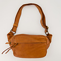 Cosmo - Gewassen leer - Crossbody tassen - Cognac -  - Bronskleurig