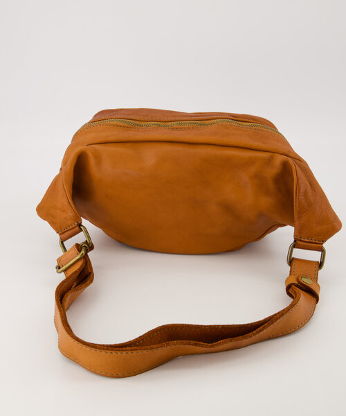 Cosmo - Gewassen leer - Crossbody tassen - Cognac -  - Bronskleurig