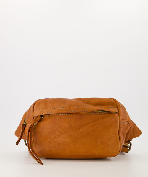 Cosmo - Gewassen leer - Crossbody tassen - Cognac -  - Bronskleurig