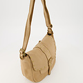 Stella - Washed leather - Crossbody bags - Ecru -  - Bronze