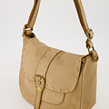 Stella - Gewassen leer - Crossbody tassen - Ecru -  - Bronskleurig