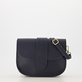 Maan - Classic Grain - Crossbody tassen - Donkerblauw - D26 - Goudkleurig
