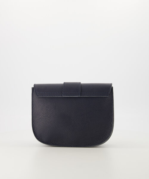 Maan - Classic Grain - Crossbody tassen - Donkerblauw - D26 - Goudkleurig