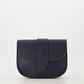 Maan - Classic Grain - Crossbody tassen - Donkerblauw - D26 - Goudkleurig