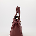 Birdie Small - Classic Grain - Handtassen - Bordeaux - D54 - Goudkleurig