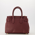 Birdie Small - Classic Grain - Handtassen - Bordeaux - D54 - Goudkleurig