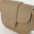 Maan - Classic Grain - Crossbody tassen - Taupe - D40 - Goudkleurig