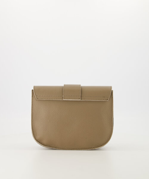 Maan - Classic Grain - Crossbody tassen - Taupe - D40 - Goudkleurig