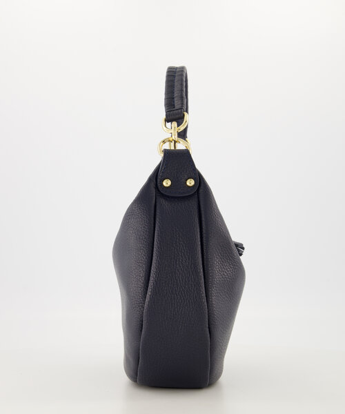Sasha - Classic Grain - Schoudertassen - Donkerblauw - D26 - Goudkleurig