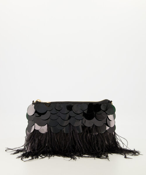 Adele -  - Clutch - Black -  - Gold