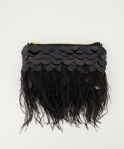 Adele -  - Clutch - Black -  - Gold