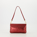 Lara - Metallic - Clutch - Bordeaux - L528 - Goudkleurig