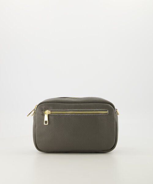 Irene - Classic Grain - Crossbody tassen - Grijs - D27 - Goudkleurig