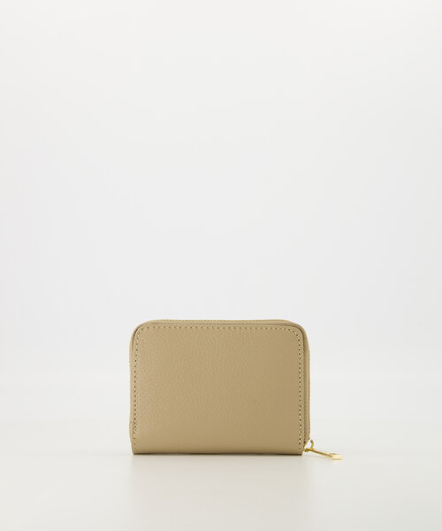 Milly Small - Classic Grain - Portemonnees - Taupe - D05 - Goudkleurig