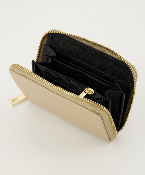 Milly Small - Classic Grain - Portemonnees - Taupe - D05 - Goudkleurig