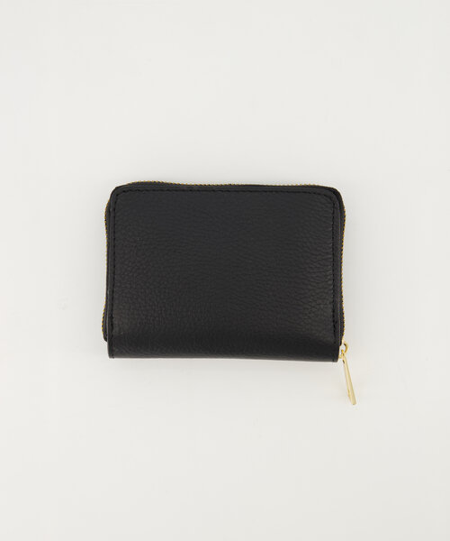 Milly Small - Classic Grain - Portemonnees - Zwart - D28 - Goudkleurig