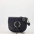 Sevy - Classic Grain - Crossbody tassen - Donkerblauw - D26 - Goudkleurig