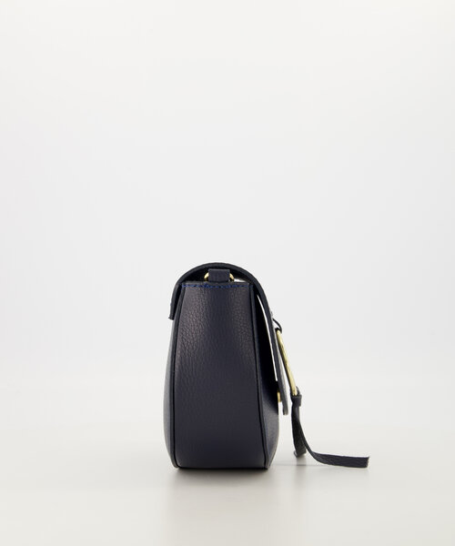 Sevy - Classic Grain - Crossbody tassen - Donkerblauw - D26 - Goudkleurig