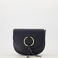 Sevy - Classic Grain - Crossbody tassen - Donkerblauw - D26 - Goudkleurig