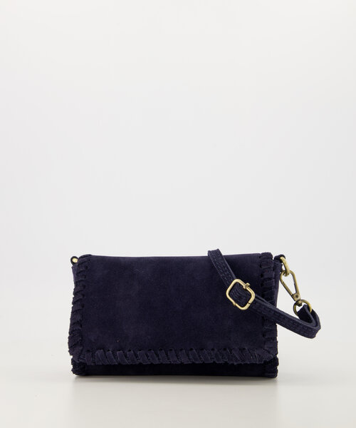 Romee - Suede - Crossbody bags - Dark Blue - 22 - Bronze