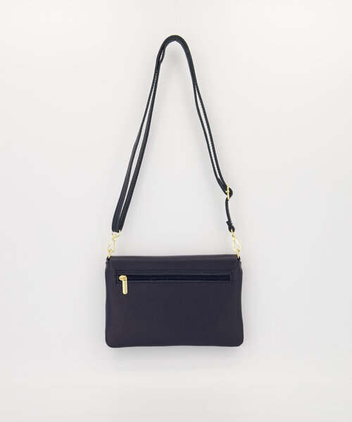 Myra - Classic Grain - Crossbody bags - Dark Blue - D26 - Gold