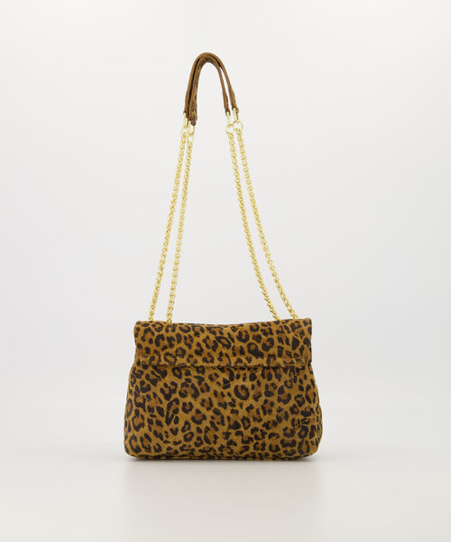 Celine - Suede - Crossbody bags - Leopard - 24 - Gold