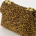 Celine - Suede - Crossbody tassen - Luipaard - 24 - Goudkleurig