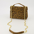 Celine - Suede - Crossbody tassen - Luipaard - 24 - Goudkleurig