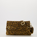 Jade - Suede - Crossbody tassen - Luipaard - 24 - Goudkleurig