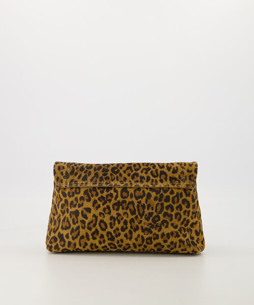 Jade - Suede - Crossbody tassen - Luipaard - 24 - Goudkleurig