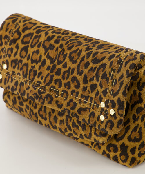 Jade - Suede - Crossbody tassen - Luipaard - 24 - Goudkleurig