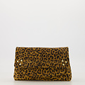 Jade - Suede - Crossbody tassen - Luipaard - 24 - Goudkleurig