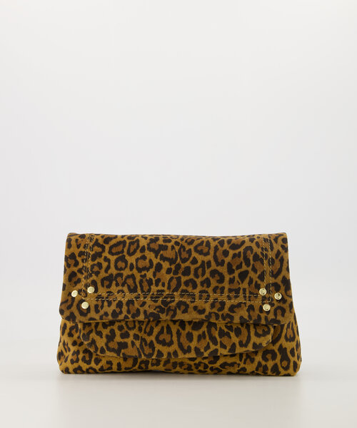 Jade - Suede - Crossbody tassen - Luipaard - 24 - Goudkleurig