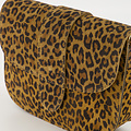 Maan - Suede - Crossbody tassen - Luipaard - 24 - Goudkleurig