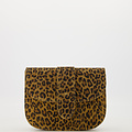 Maan - Suede - Crossbody tassen - Luipaard - 24 - Goudkleurig