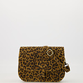 Flora  - Suede - Crossbody tassen - Luipaard - 24 - Bronskleurig