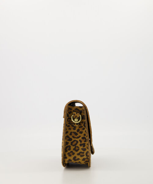 Flora  - Suede - Crossbody bags - Leopard - 24 - Bronze