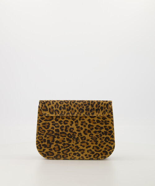 Flora  - Suede - Crossbody tassen - Luipaard - 24 - Bronskleurig
