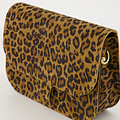 Flora  - Suede - Crossbody bags - Leopard - 24 - Bronze