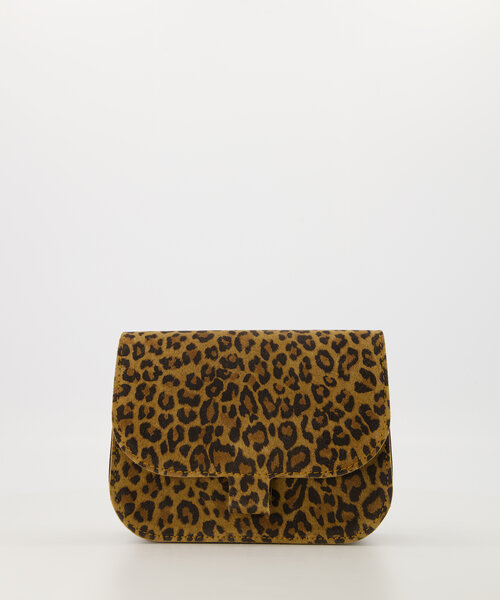 Flora  - Suede - Crossbody tassen - Luipaard - 24 - Bronskleurig