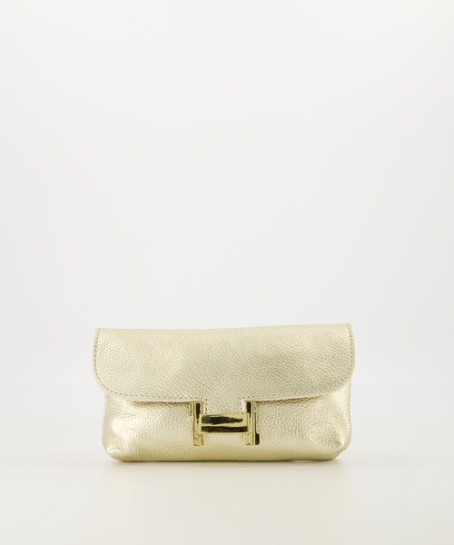 Hilary - Classic Grain - Clutch - Gold - DL731 - Gold
