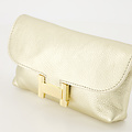 Hilary - Classic Grain - Clutch - Gold - DL731 - Gold