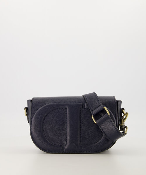 Krista - Classic Grain - Crossbody tassen - Donkerblauw - D26 - Goudkleurig