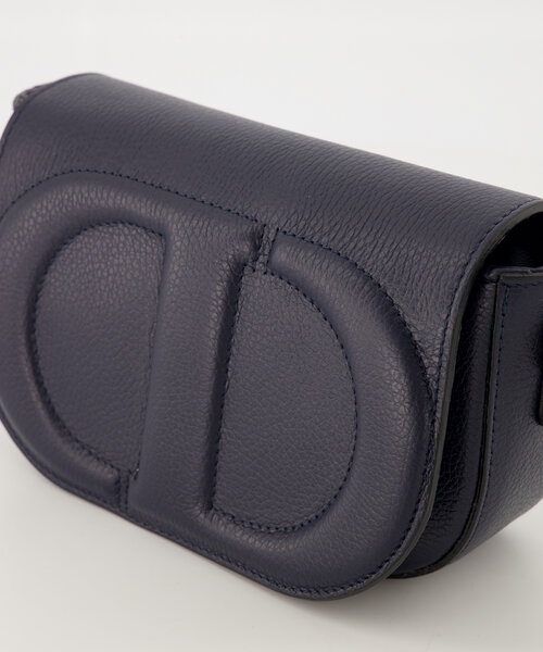 Krista - Classic Grain - Crossbody tassen - Donkerblauw - D26 - Goudkleurig