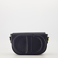 Krista - Classic Grain - Crossbody tassen - Donkerblauw - D26 - Goudkleurig
