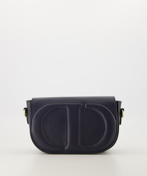 Krista - Classic Grain - Crossbody tassen - Donkerblauw - D26 - Goudkleurig