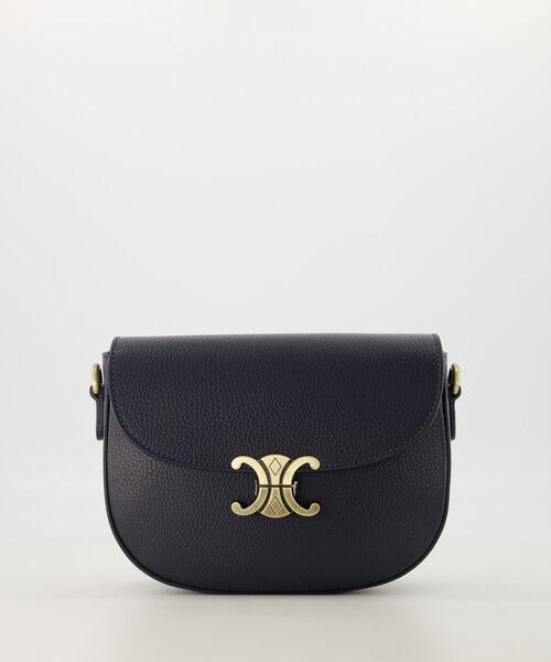 Favi - Classic Grain - Crossbody tassen - Donkerblauw - D26 - Bronskleurig