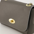 Nina - Classic Grain - Crossbody tassen - Grijs - D27 - Goudkleurig