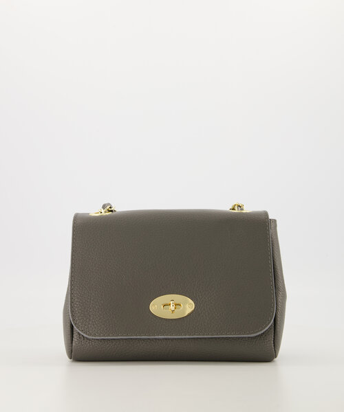 Nina - Classic Grain - Crossbody tassen - Grijs - D27 - Goudkleurig